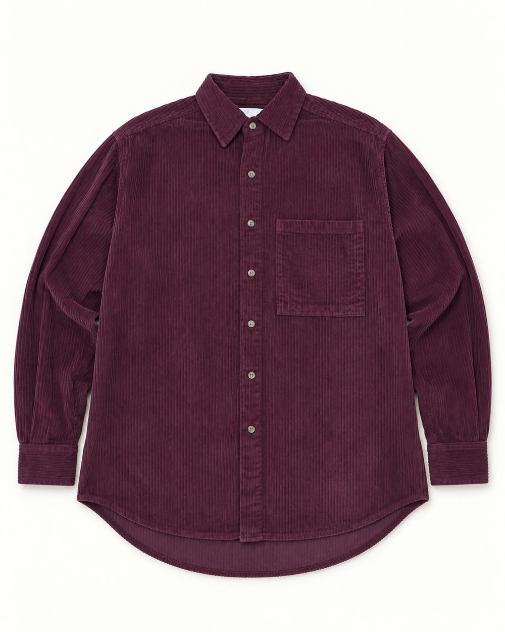 NWT Gil Rodriguez Big Corduroy Button Up in Burgundy
